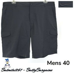 Nike Golf Men's DRI FIT Chino Shorts Sz 40 Gray Slate Sport Active Wear Stretch